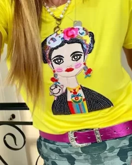 Remera Frida Amarilla